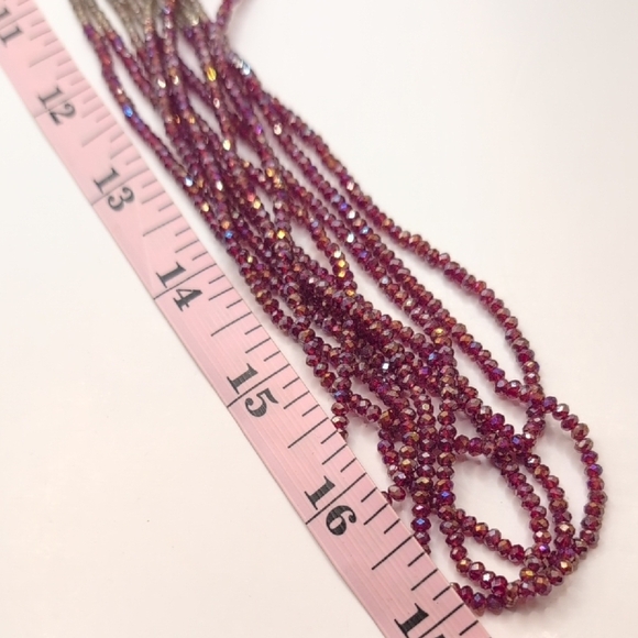 LOFT Pink and Silver Multi-Strand Necklace - Picture 7 of 9